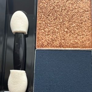 Navy blue and gold combo eyeshadow